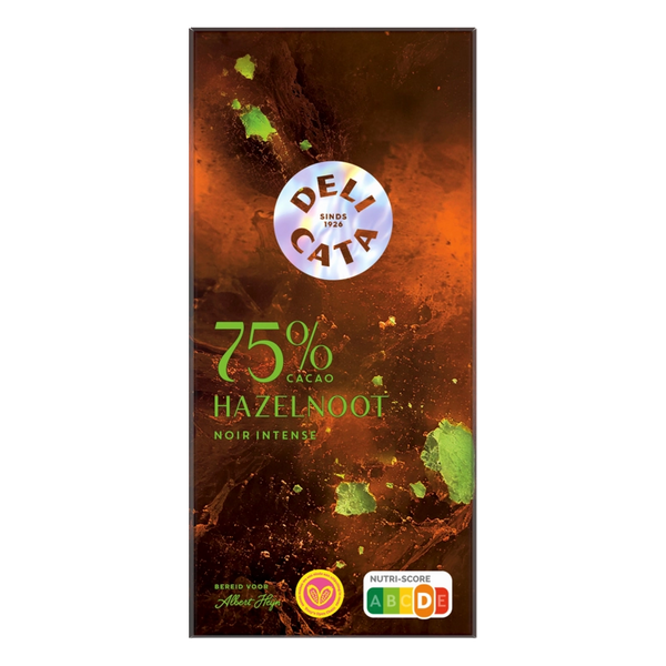 Delicata Riegel 75% Haselnuss