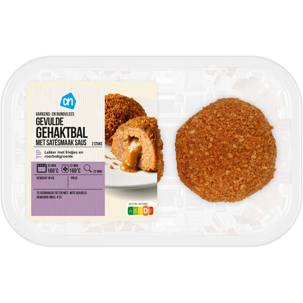 Gevulde gehaktballen met satesmaak