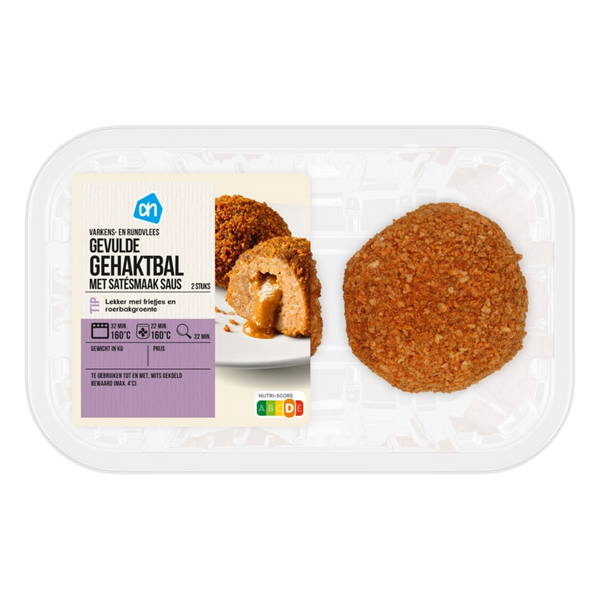 Gevulde gehaktballen met satesmaak