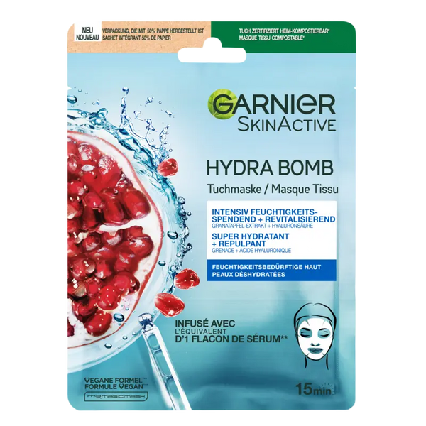 Garnier Skinactive Hydra-Bombe Granatapfel Maske