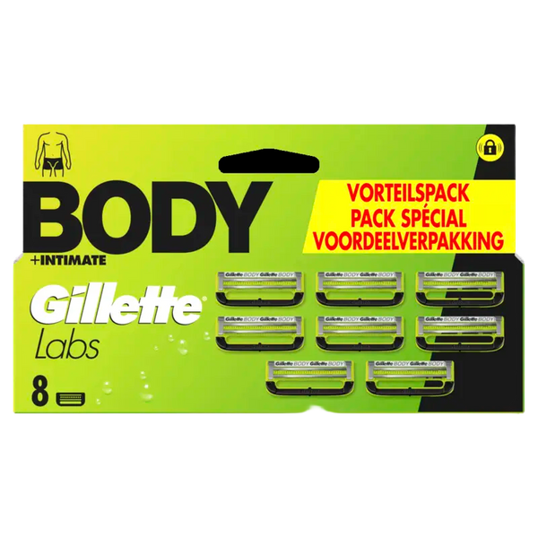 Gillette Labs body + intimate 8 refill blades