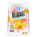 Ribbelchips zeezout