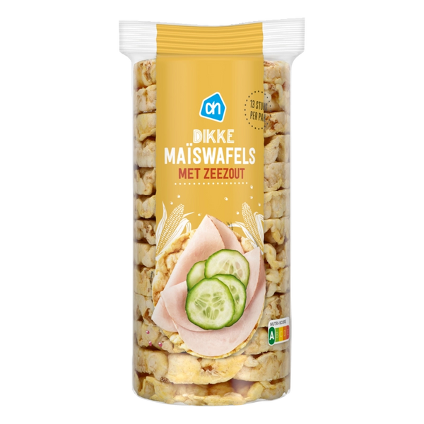 Dikke maiswafels met zeezout