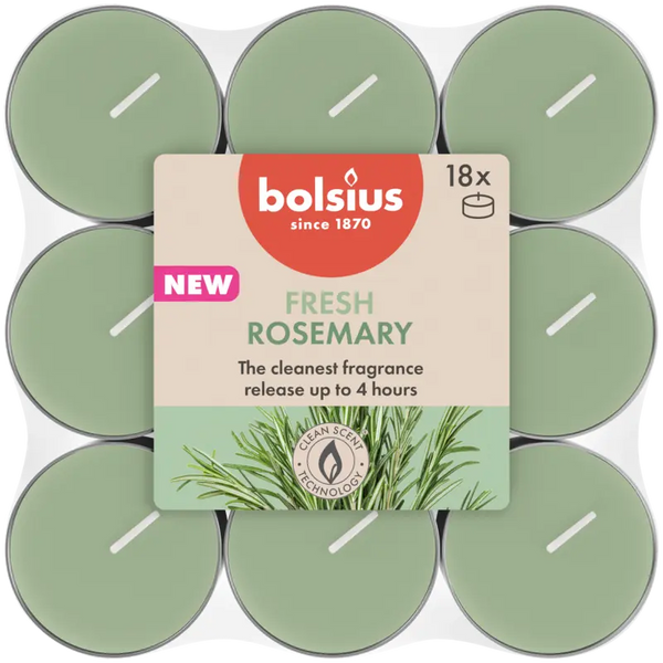 Bolsius Scented Tealights 4h True Scent Rosemary
