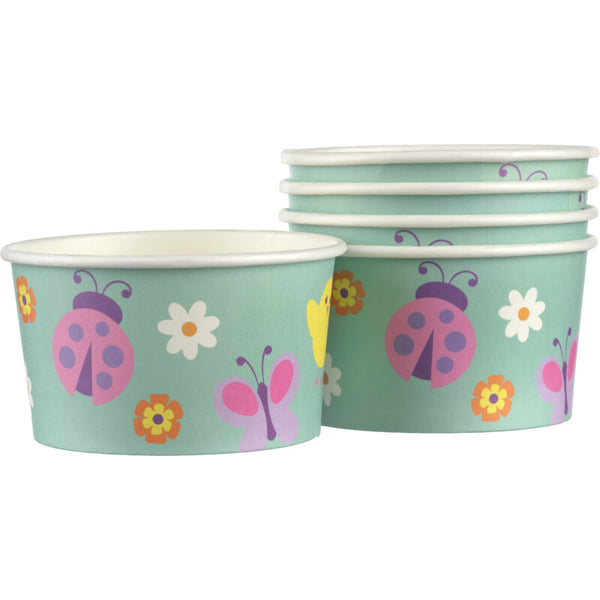 Bakjes karton zeegroen