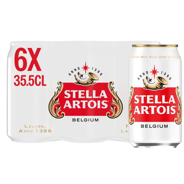 Stella Artois Belgian pilsner 6-pack