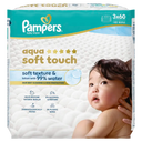 Pampers Aqua soft touch wipes 3-pack