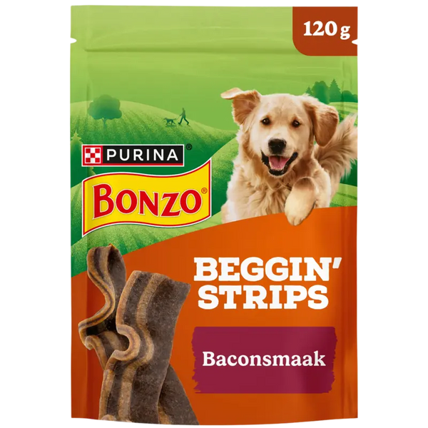 Bonzo Beggin' strips baconsmaak hondensnack