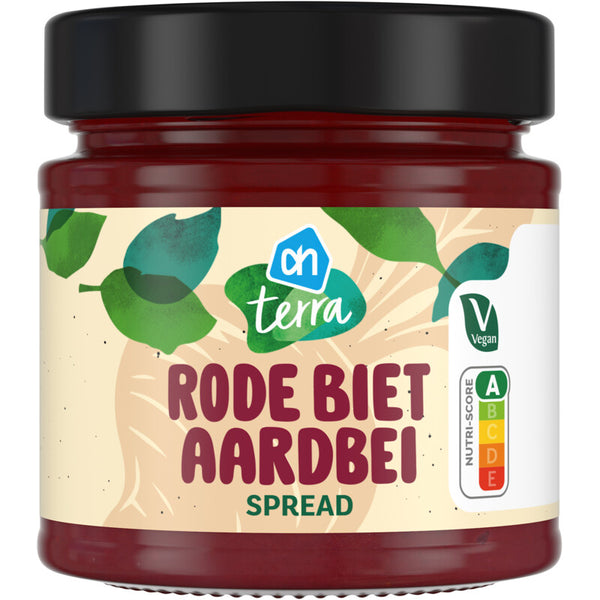 Terra Rode biet aardbei spread