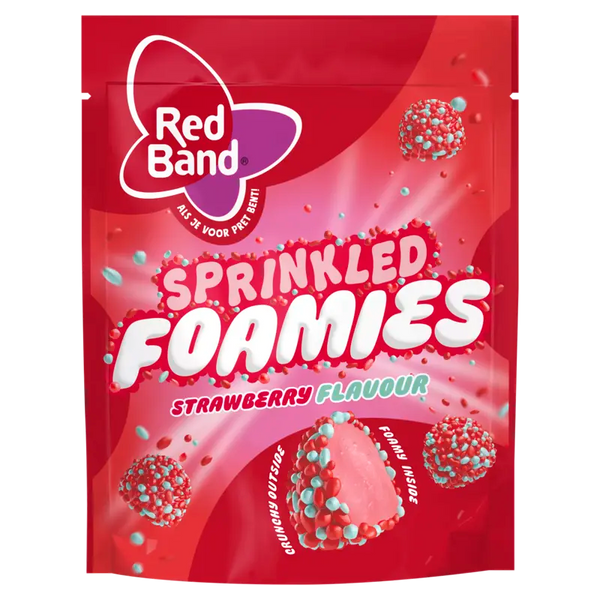 Red Band Sprinkled foamies strawberry