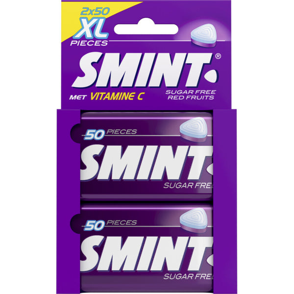 Smint Rote Früchte XL-Minze, zuckerfrei, 2er-Pack