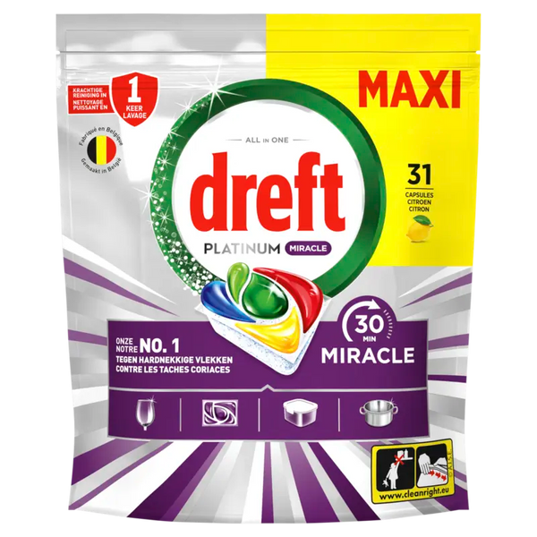 Dreft Platinum Miracle Maxi Geschirrspülkapseln