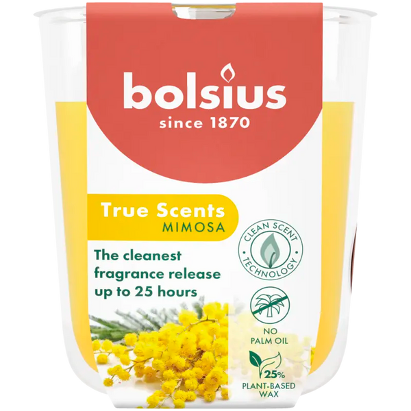 Bolsius True Scents Duftkerze Mimose 8cm