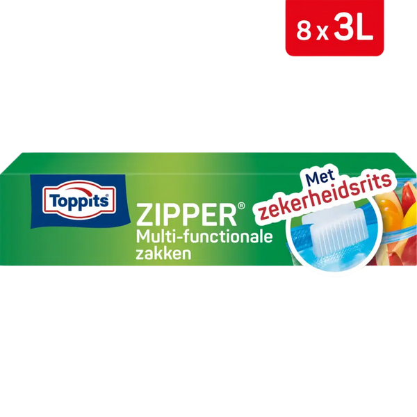 Toppits Zipper multi-purpose bags 3 liters