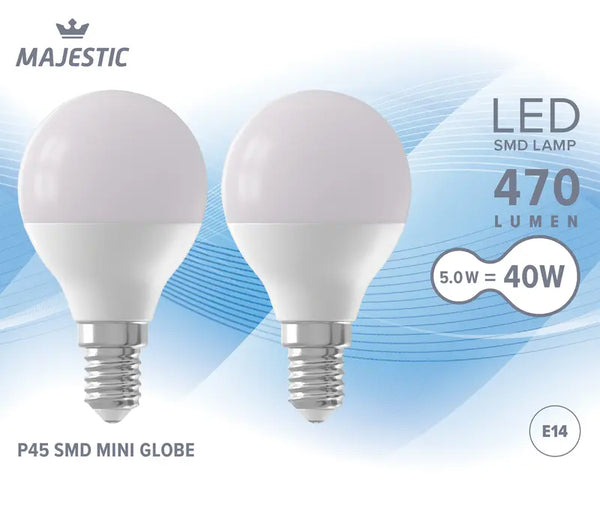 Majestätische LED-Kugel matt E14 40W