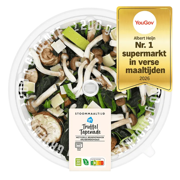 Steamed meal truffle tapenade