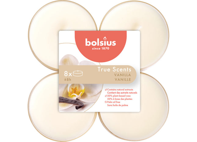 Bolsius True scents maxi geurtheelichten vanille