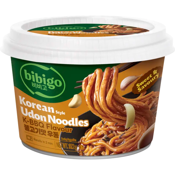 Bibigo Udon-Nudeln koreanische Art mit K-BBQ-Geschmack