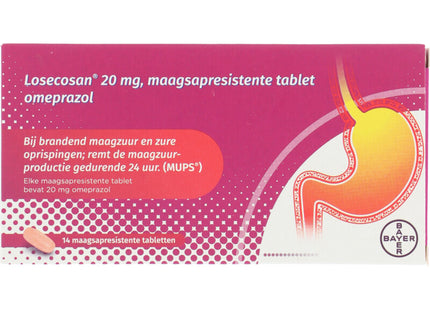 Losecosan Maagsapresistente tablet omeprazol 20mg