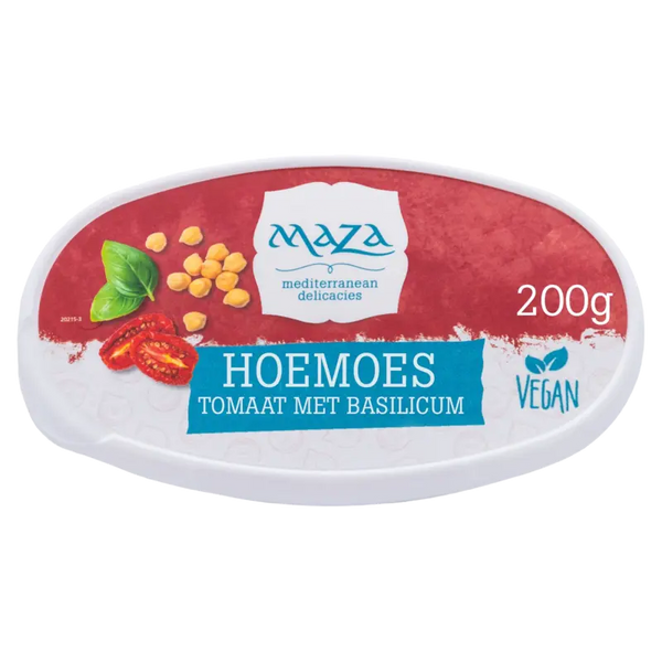 Maza Hoemoes tomaat basilicum