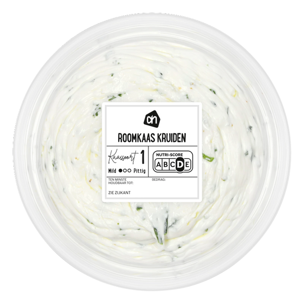 Fresh cream cheese with herbs
