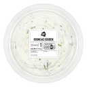 Fresh cream cheese with herbs