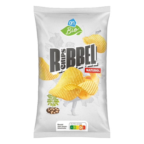 Biologisch Ribbelchips naturel
