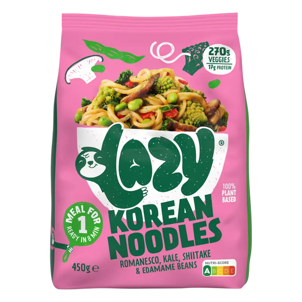 Lazy Vegan Korean noodles maaltijd