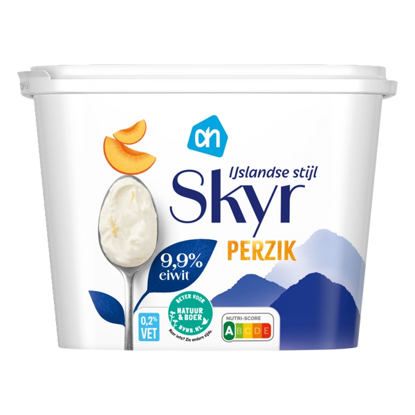 Skyr Isländische Art Pfirsich