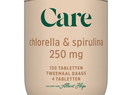 Care Chlorella & spirulina 250mg