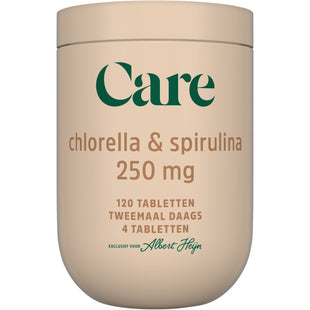 Care Chlorella & spirulina 250mg