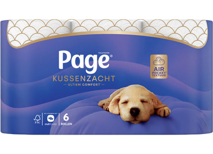 Page Kussenzacht toiletpapier