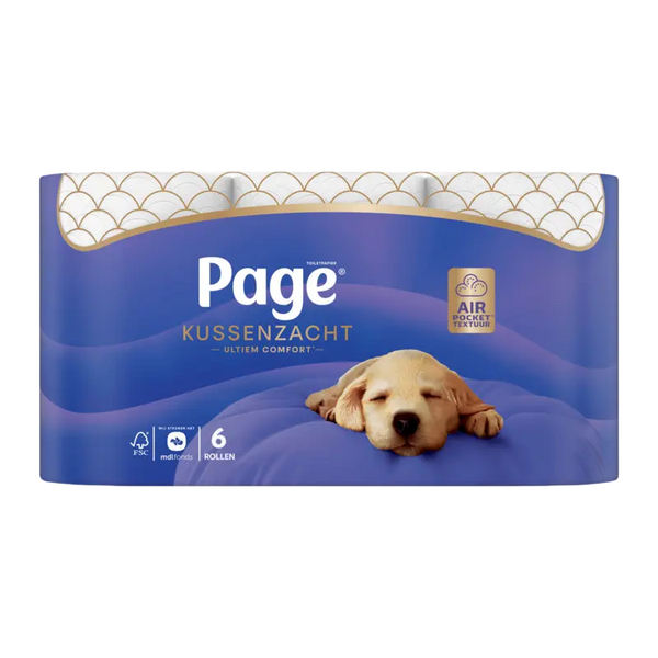 Page Kussenzacht toiletpapier