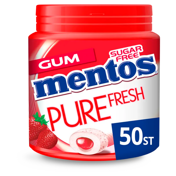 Mentos Kaugummi Reine Frische Erdbeere