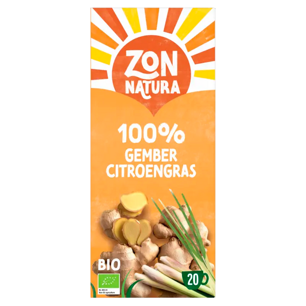 Zonnatura 100% gember citroengras kruideninfusie