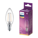 Philips LED Filament-Kerze klar E14 25W