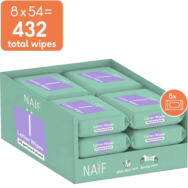 Naïf Baby & kids lotiondoekjes plasticvrij
