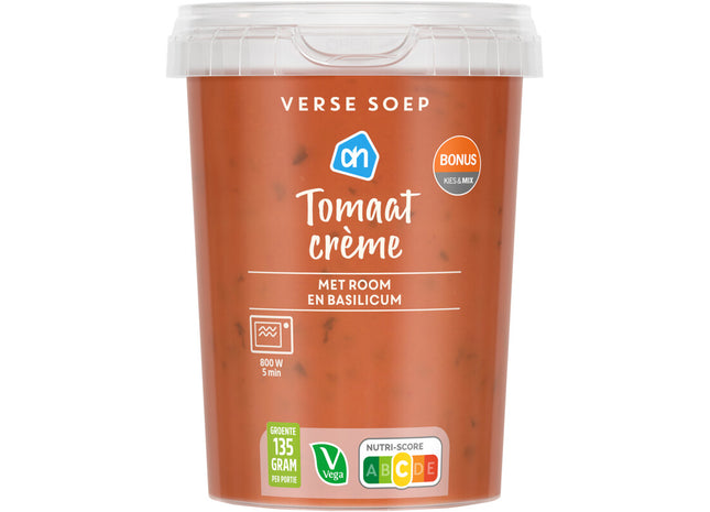 Verse soep tomaat crème