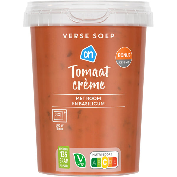 Verse soep tomaat crème
