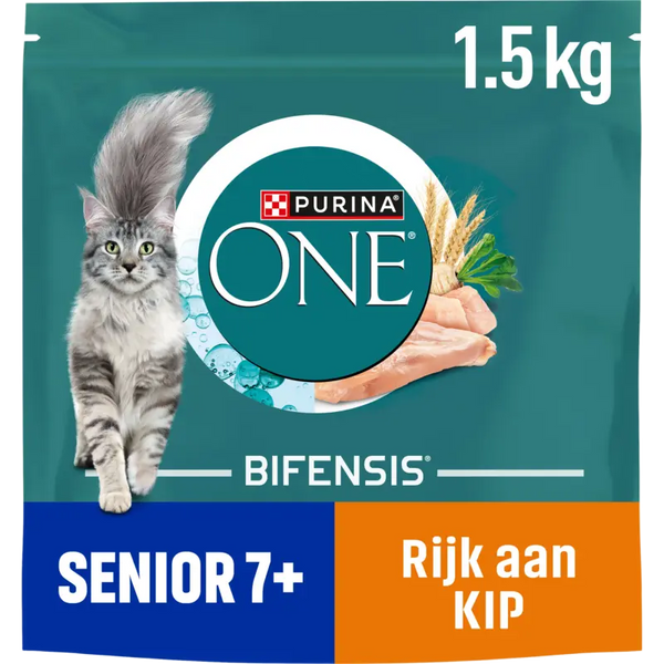 Purina ONE Senior 7+ rijk aan kip