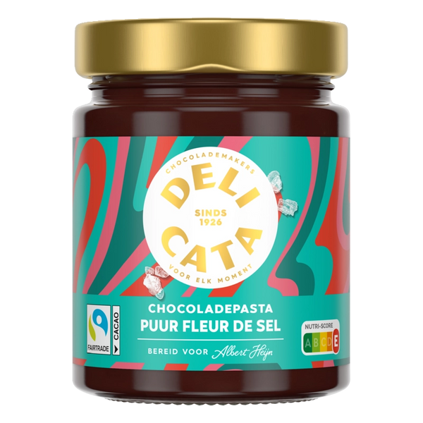 Delicata Zartbitter-Schokocreme mit Fleur de Sel