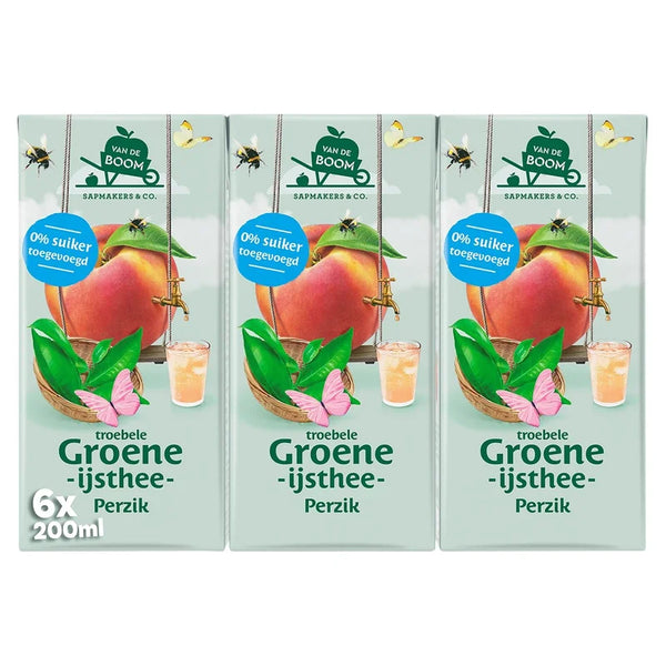 Van de Boom Cloudy Green Iced Tea Peach