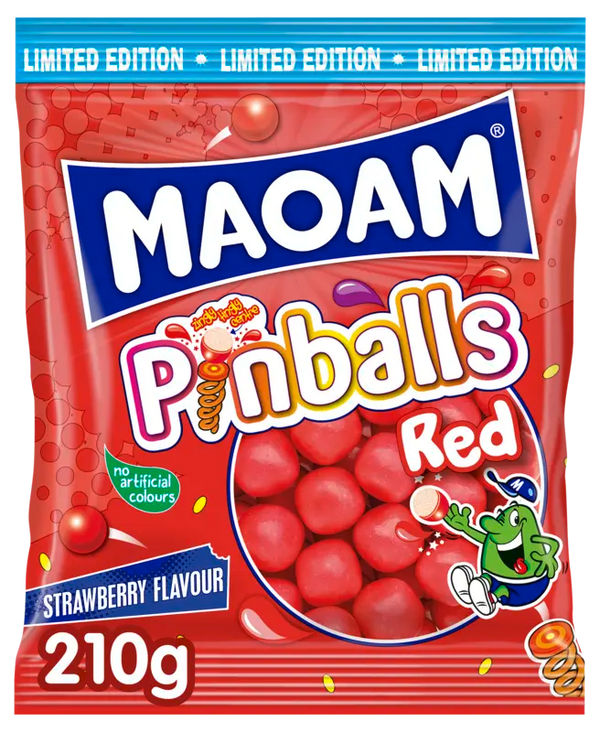 Maoam Pinballs red strawberry