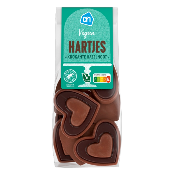 Vegane Herzchen mit knuspriger Haselnuss