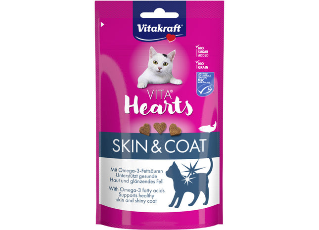 Vitakraft Vita hearts huid & vacht zalm