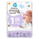 Extra droog en zacht luiers maat 1