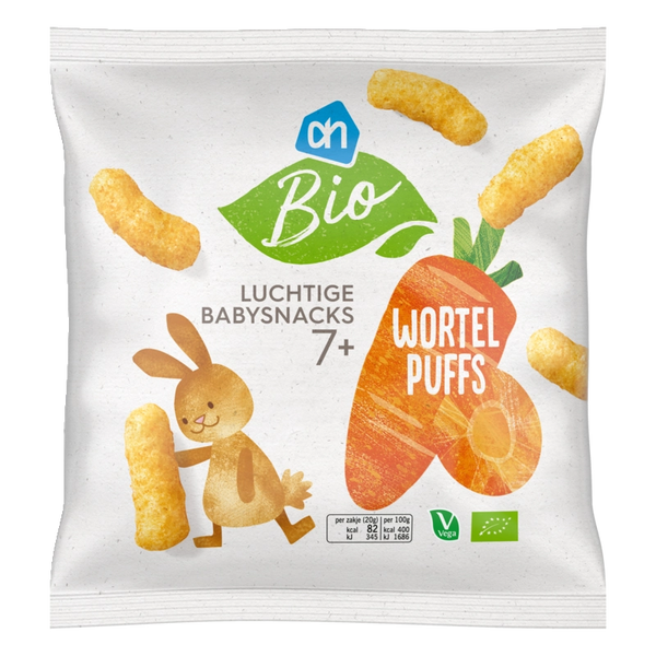 Organic Airy Baby Snacks Carrot Puffs 7m+