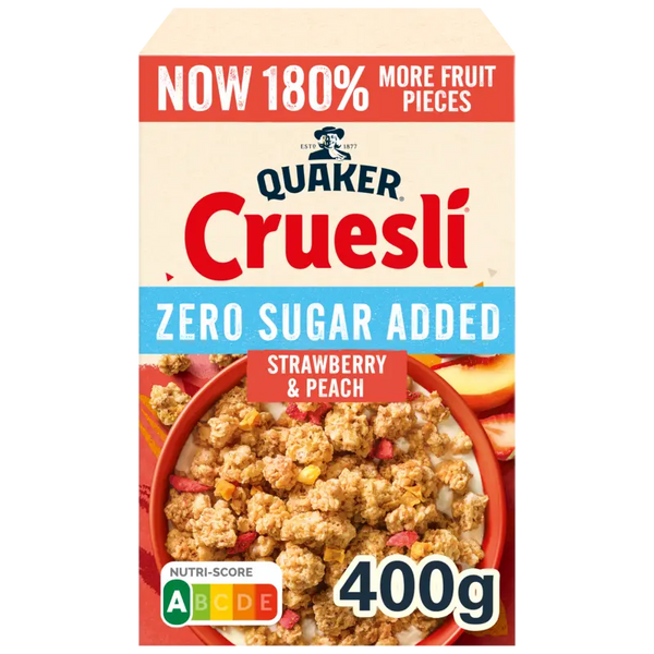 Quaker Zero ohne Zuckerzusatz Erdbeere & Pfirsich