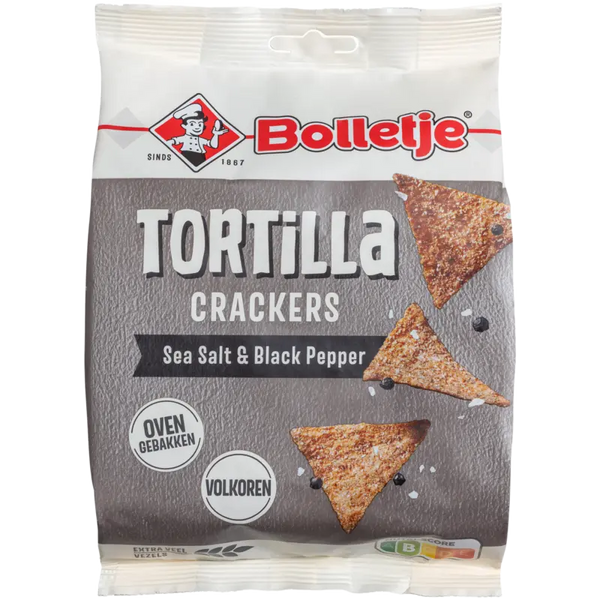 Bolletje Tortilla-Cracker Meersalz & Schwarzer Pfeffer