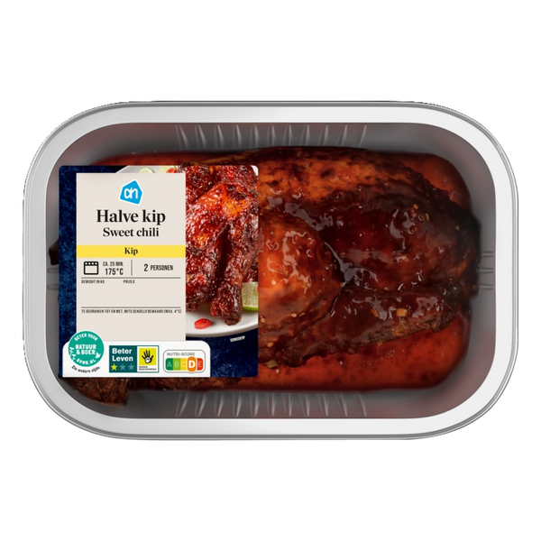 Gegrilde halve kip sweet chili